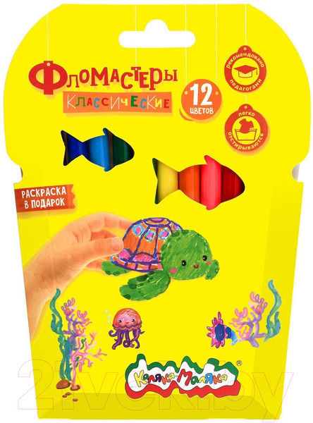 Изображение товара Фломастеры Каляка-Маляка ФКРКМ12 (12цв)