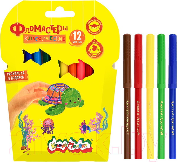 Изображение товара Фломастеры Каляка-Маляка ФКРКМ12 (12цв)