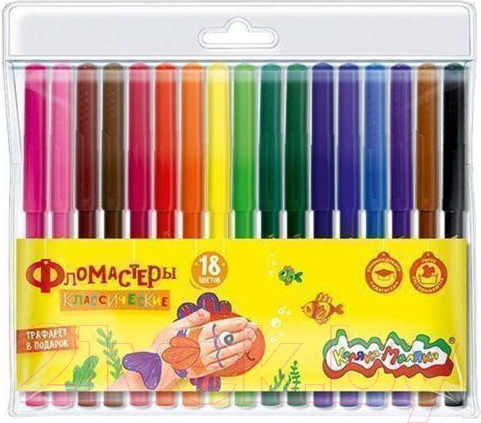 Изображение товара Фломастеры Каляка-Маляка ФКМ18 (18цв)