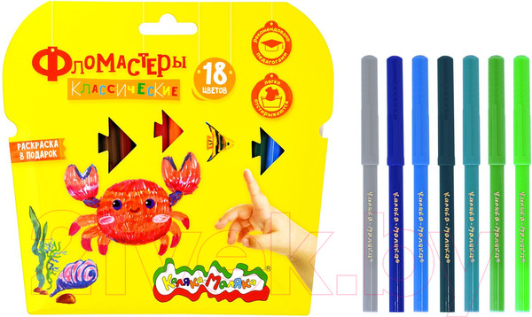 Изображение товара Фломастеры Каляка-Маляка ФКРКМ18 (18цв)