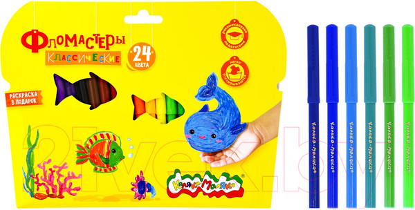 Изображение товара Фломастеры Каляка-Маляка ФКРКМ24 (24цв)
