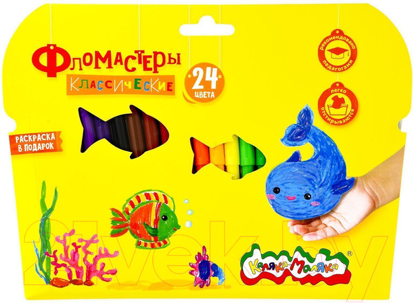 Изображение товара Фломастеры Каляка-Маляка ФКРКМ24 (24цв)