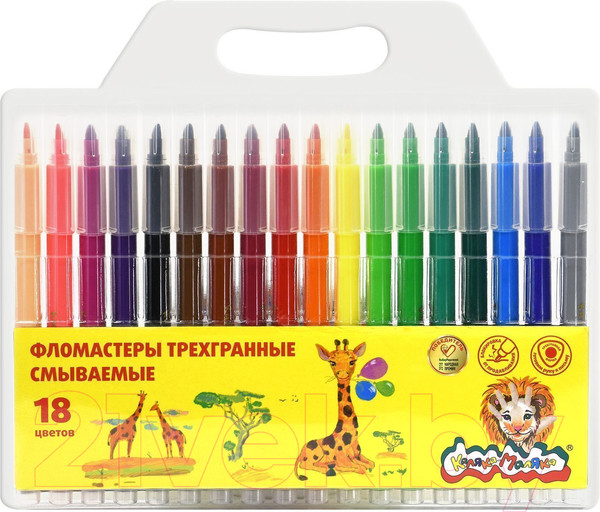 Изображение товара Фломастеры Каляка-Маляка ФТГКМ18 (18цв)