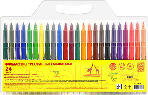 Изображение товара Фломастеры Каляка-Маляка ФТГКМ24 (24цв)