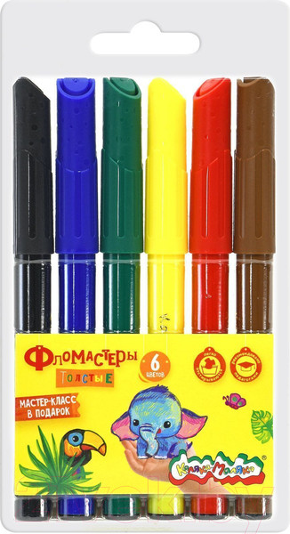 Изображение товара Фломастеры Каляка-Маляка ФТКМ06 (6цв)