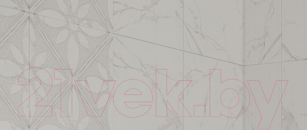 Изображение товара Декоративная плитка Beryoza Ceramica Alcazar Fresco белый (600x300)