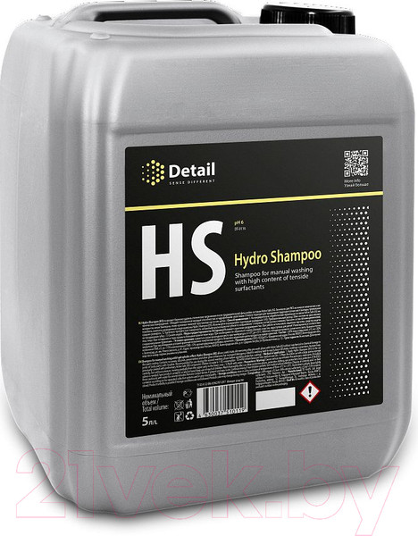 Изображение товара Автошампунь Detail Hydro Shampoo / DT-0116 (5л)