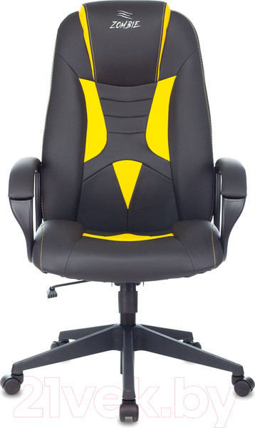 Изображение товара Кресло геймерское Бюрократ Zombie Viking-8 (экокожа черный/желтый)