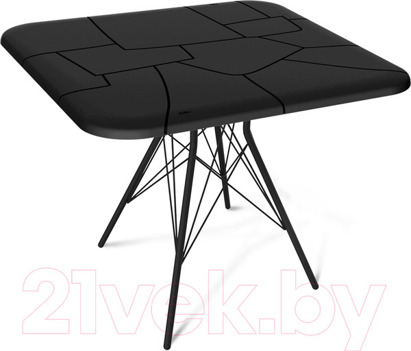 Изображение товара Столешница для стола Sheffilton SHT-TT30 83/83 (черный пластик)