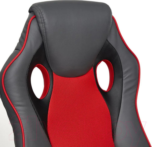 Изображение товара Кресло геймерское Tetchair Racer Gt кожзам/ткань (металлик/красный)