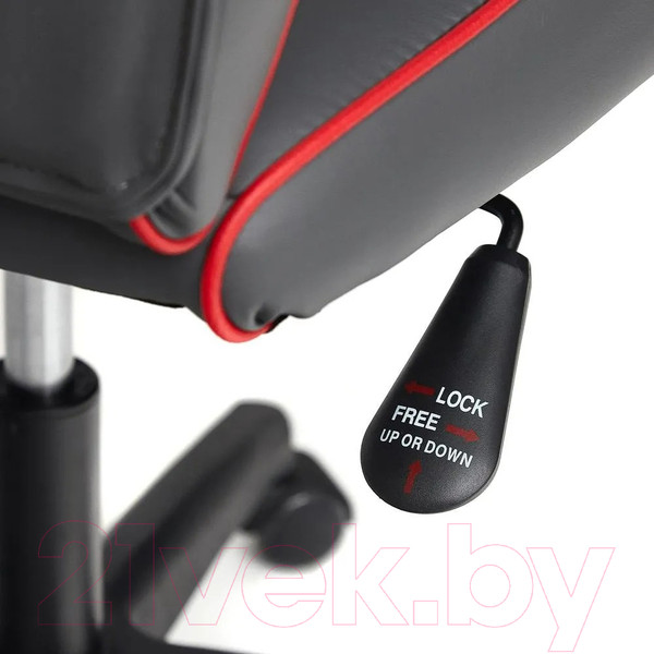 Изображение товара Кресло геймерское Tetchair Racer Gt кожзам/ткань (металлик/красный)