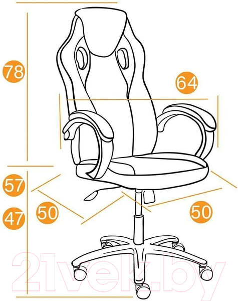 Изображение товара Кресло геймерское Tetchair Racer Gt кожзам/ткань (металлик/синий)