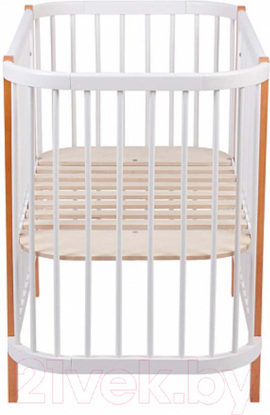 Изображение товара Детская кровать-трансформер Polini Kids Simple 350 / 0003126-11 (белый/бук)