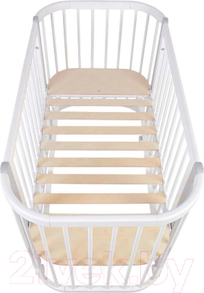 Изображение товара Детская кровать-трансформер Polini Kids Simple 350 / 0003126-16 (белый/серый)