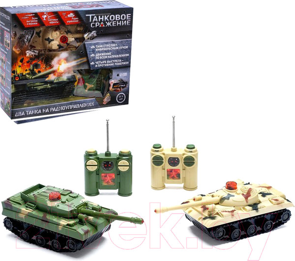 Изображение товара Набор радиоуправляемых игрушек Автоград Танковое сражение / 2289424