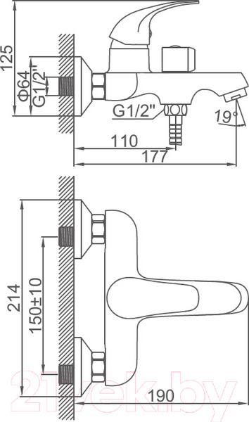 Изображение товара Смеситель Ledeme L3231