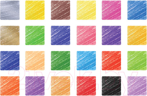 Изображение товара Набор цветных карандашей Мульти-пульти Енот в космосе / CP_33722 (12шт, 24 цвета)