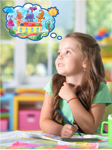 Изображение товара Набор цветных карандашей Мульти-пульти Невероятные приключения / CP_41049 (18 цветов)