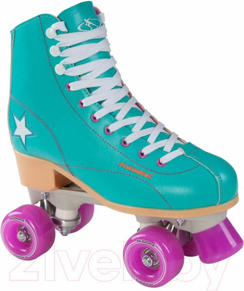 Изображение товара Роликовые коньки Hudora Rollschuh Roller Disco / 13187 (р.41, зеленый/лиловый)