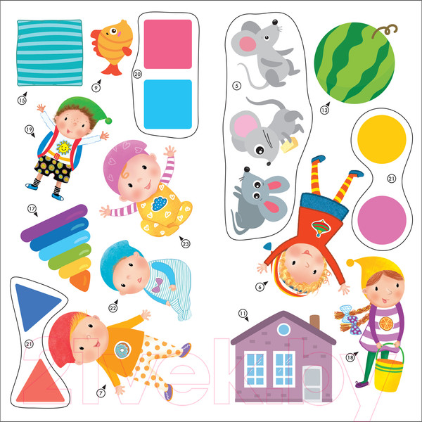 Изображение товара Развивающая книга Мозаика-Синтез Школа Семи Гномов. Счет, форма, величина 1+ / МС12077