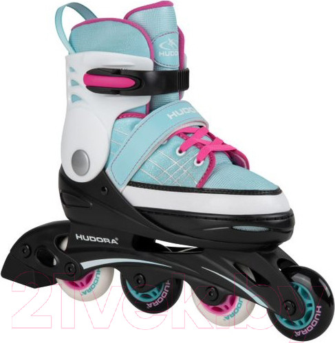 Изображение товара Роликовые коньки Hudora Skates Basic / 37342 (р-р 30-33, мята)