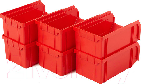 Изображение товара Набор лотков для метизов Стелла-техник V-1-К6 (красный)