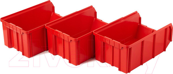 Изображение товара Набор лотков для метизов Стелла-техник V-3-К3 (3шт, красный)