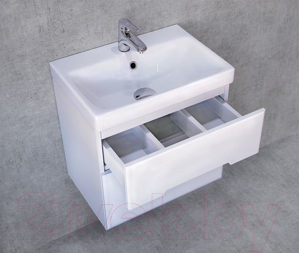 Изображение товара Тумба под умывальник Jorno Moduo Slim 60 / Mod.01.60/P/W