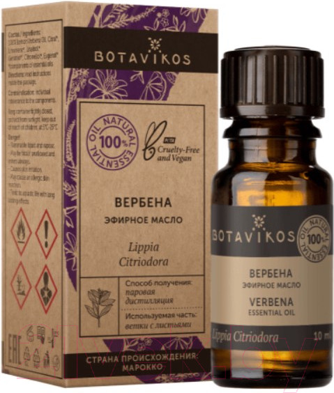 Изображение товара Эфирное масло Botavikos Вербена лимонная 100% (10мл)