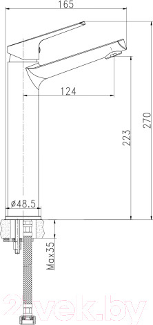 Изображение товара Умывальник со смесителем Cersanit Moduo 50 Square / 63570 + 63038