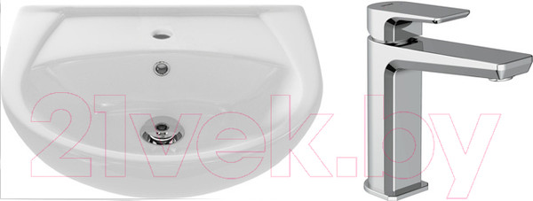 Изображение товара Умывальник со смесителем Cersanit Erica 55 / S-UM-ERI-55-1-W + 63063
