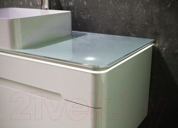 Изображение товара Тумба под умывальник Jorno Shine 90 / Shi.01.90/P/W (подвесная)