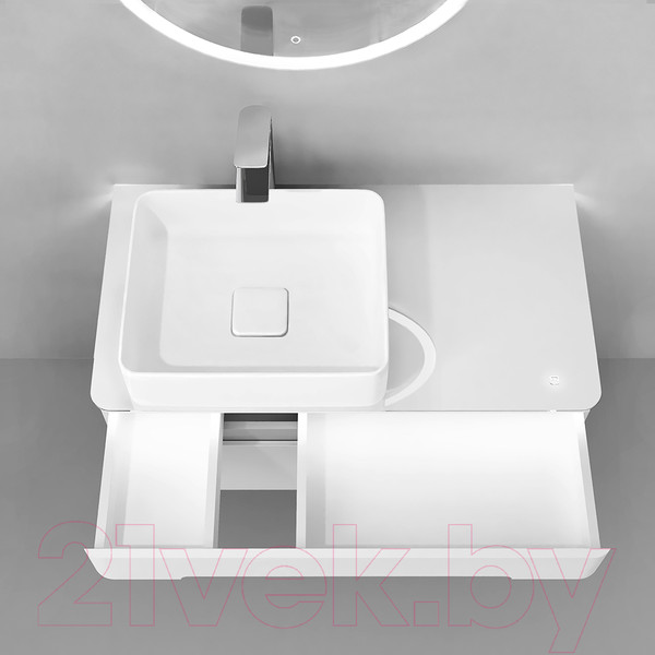 Изображение товара Тумба под умывальник Jorno Shine 90 / Shi.01.90/P/W (подвесная)