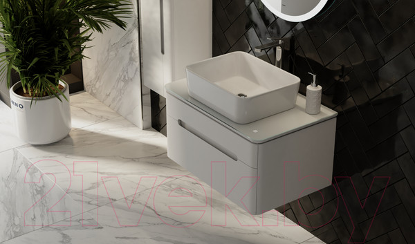 Изображение товара Тумба под умывальник Jorno Shine 75 / Shi.01.75/P/W (подвесная)
