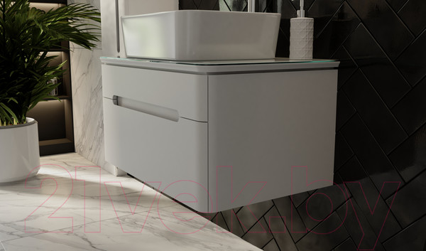 Изображение товара Тумба под умывальник Jorno Shine 75 / Shi.01.75/P/W (подвесная)