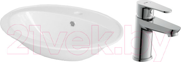 Изображение товара Умывальник со смесителем Cersanit Calla 54 / S-UM-Cl/1-w + 63030