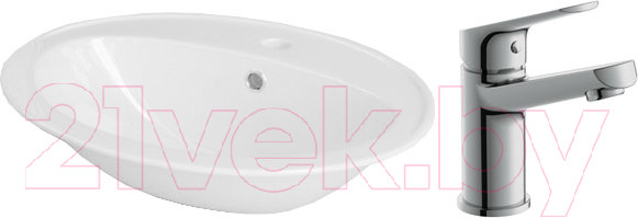 Изображение товара Умывальник со смесителем Cersanit Calla 54 / S-UM-Cl/1-w + 63034