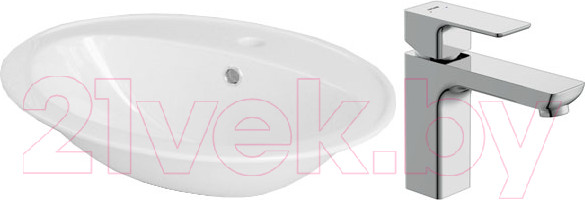 Изображение товара Умывальник со смесителем Cersanit Calla 54 / S-UM-Cl/1-w + 63039