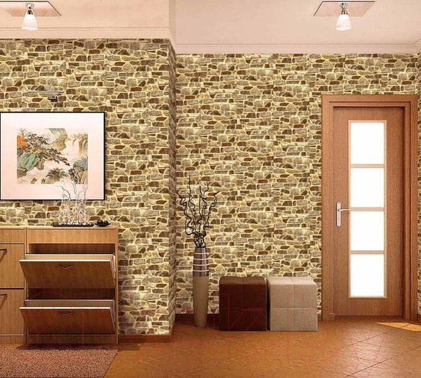 Изображение товара Панель ПВХ Декоруст Стандарт New Каменная кладка-619 (2500x250x7мм)