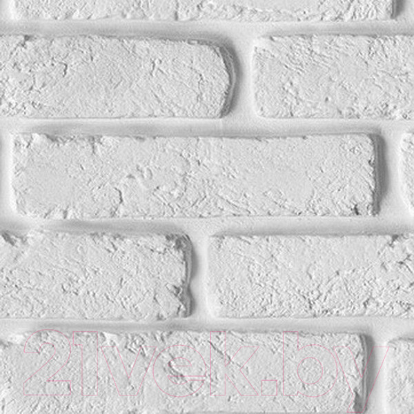 Изображение товара Панель ПВХ Декоруст Стандарт New Кирпич белый-347 (2500x250x7мм)