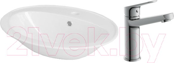 Изображение товара Умывальник со смесителем Cersanit Calla 54 / S-UM-Cl/1-w + 63037
