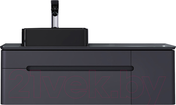 Изображение товара Тумба под умывальник Jorno Shine 120 / Shi.01.120/P/A (подвесная, антрацит)