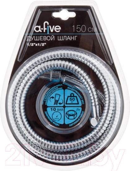 Изображение товара Душевой шланг A-Five 1/2"х1/2" A5-001