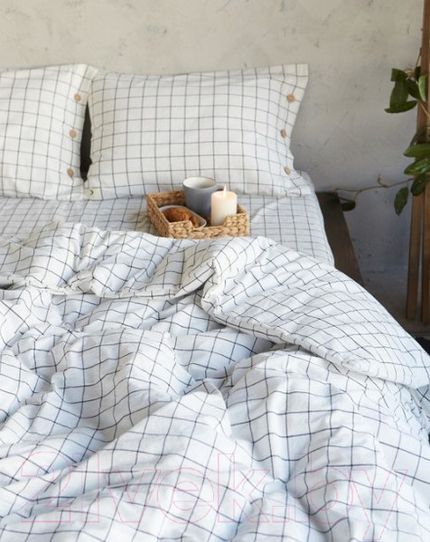 Изображение товара Комплект постельного белья Этель Клетка / 4627812