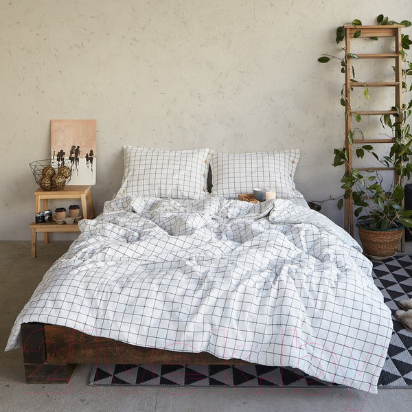 Изображение товара Комплект постельного белья Этель Клетка / 4627811