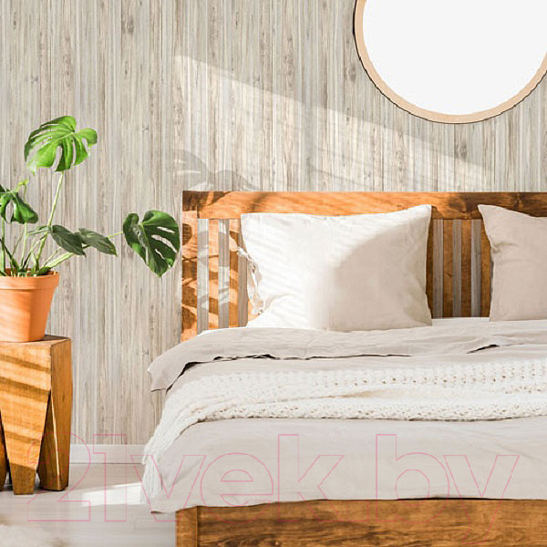 Изображение товара Панель ПВХ Декоруст Стандарт New Палисандр бежевый-19T012-2 (2500x250x7мм)