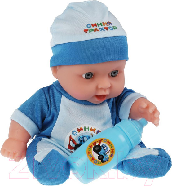 Изображение товара Пупс с аксессуарами Карапуз Синий Трактор / SM20-BT-BLUE-RU