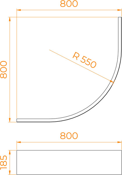 Изображение товара Экран для душевого поддона RGW NР/Style-08 / 16230410-08