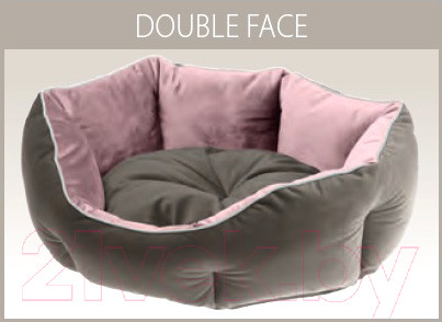 Изображение товара Лежанка для животных Ferplast Queen 50 / 83405001 (розовый/серый)