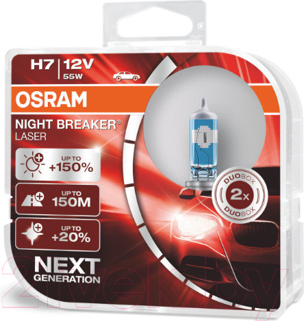 Изображение товара Комплект автомобильных ламп Osram H7 64210NL-HCB